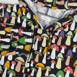 L.A. Soul Mushroom Print Hoodie Womens M?* L/S Funky Cottagecore Top